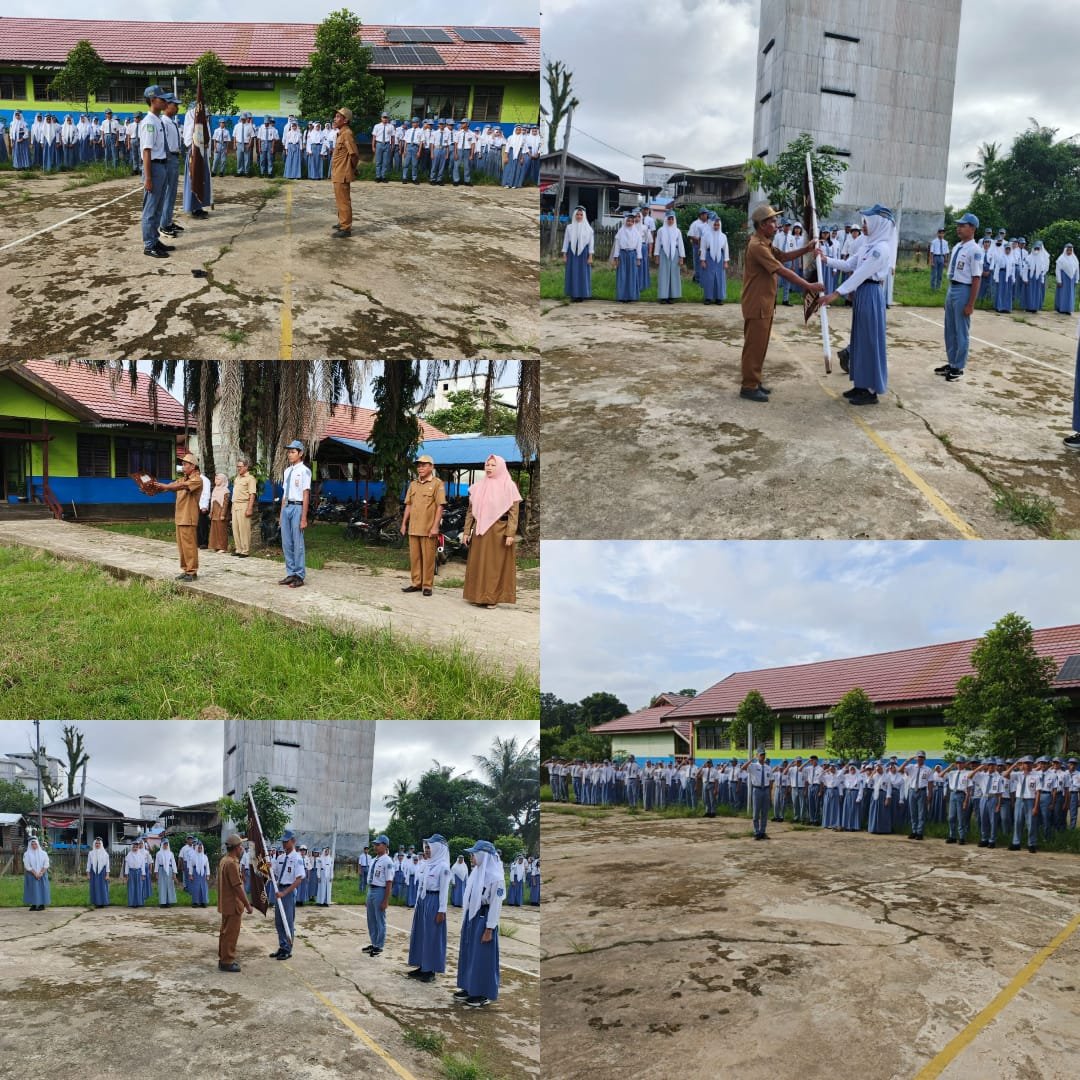 Estafet Kepemimpinan: SMAN 1 Dusun Hilir Gelar Sertijab Pengurus OSIS