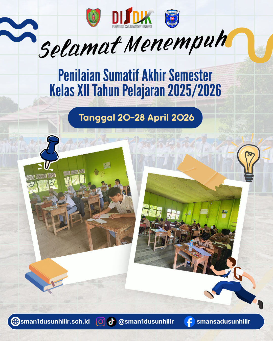 Mengukur Capaian, Mengukir Prestasi: SMAN 1 Dusun Hilir Gelar Penilaian Sumatif Akhir Semester Kelas XII